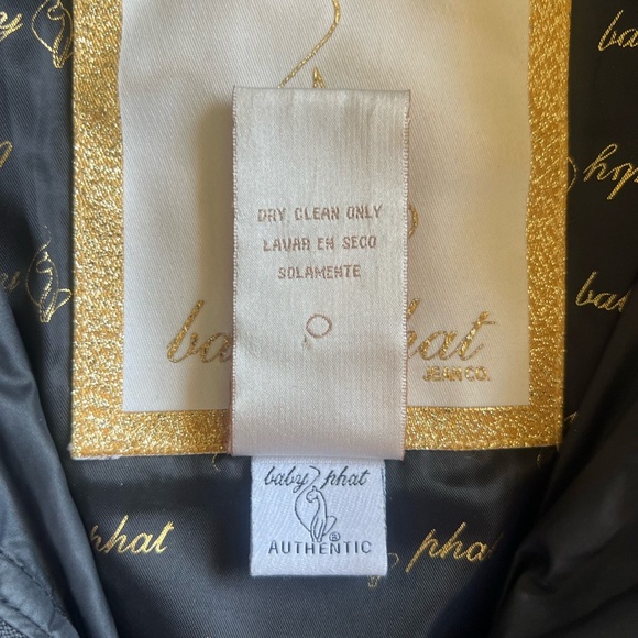 Vintage Y2K Baby Phat Black Puffer Jacket - Picture 10 of 10